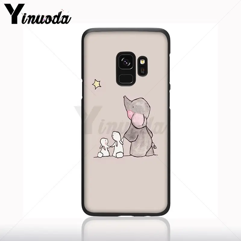 Kartun Little Pangeran Gajah Silicone Phone Case Shell untuk Samsung Galaxy S10plus S9 S8plus S10E A50 A10 A70 Kasus Ponsel