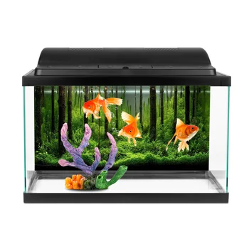 

PVC Adhesive Underwater Forest Tank Aquarium Background Landscape Sticker Poster Backdrop Decoration Paper Decor