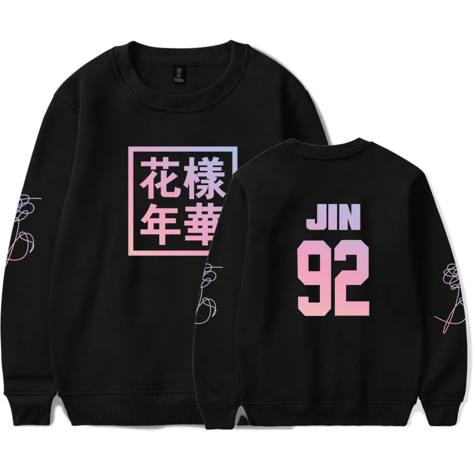 

Love Yourself Sweatshirt Women Young Forever Bangtan Boys Sweatshirt Long Sleeve Kpop Hip Hop Black Pullover Sweatshirt Women