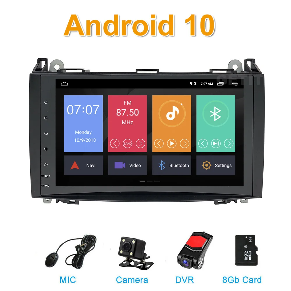 DSP Android 10,0 Автомобильный gps мультимедийный Радио стерео для Mercedes Benz Sprinter B200 W209 W169 W169 b-класс W245 B170 Vito W639