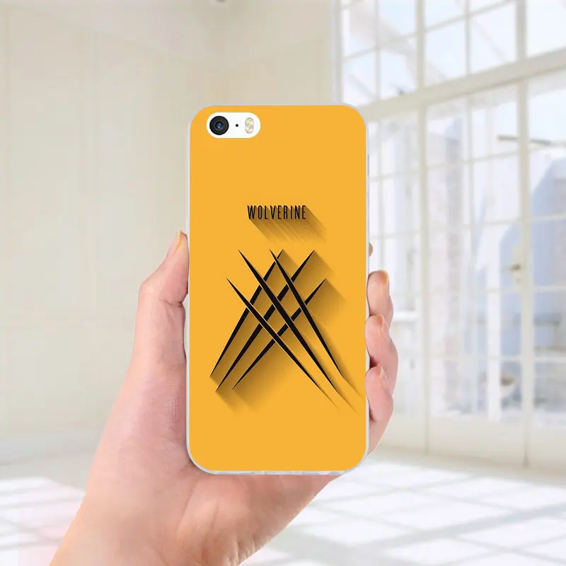 Picture 1 Для iPhone 5 5S 5C SE 6 6S 7 8 Plus X XR XS Max сумки Тоторо Мягкий Силиконовый ТПУ чехол для сотового телефона Росомаха Comics Xmen Hero - Цвет: Picture 1