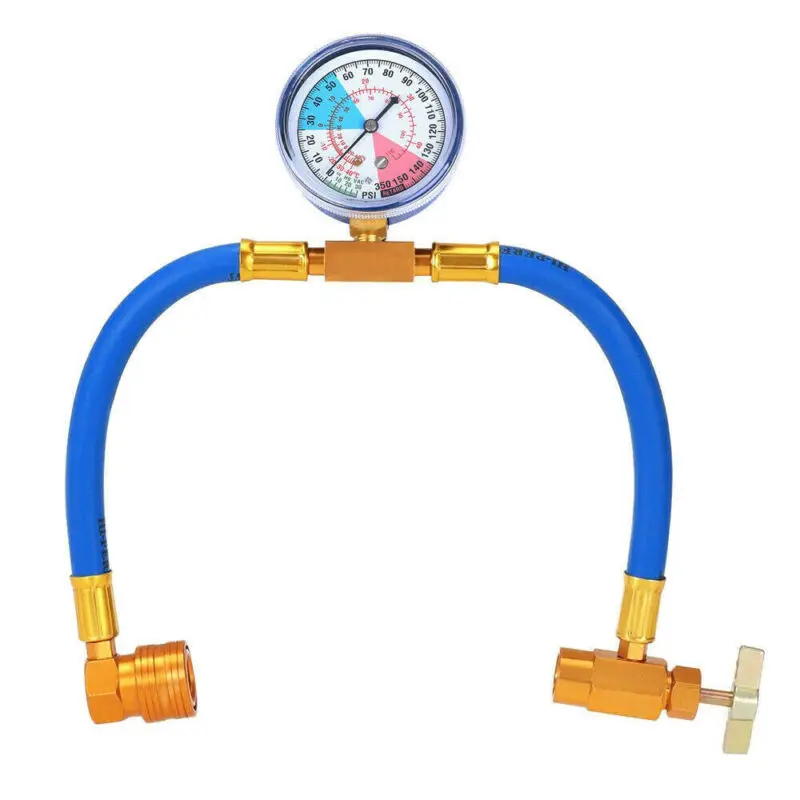 

Universal Car Recharge Refrigerant Hose Auto Air Conditioning Pressure Gauge New Replacements Parts Cooling System Measure Tools