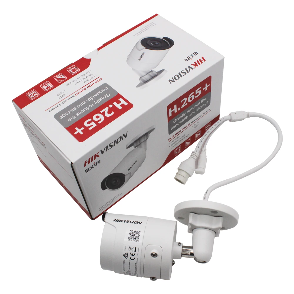 Hikvision 4K сетевая цилиндрическая IP камера 8 Мп стандартная 3D DNR безопасности с