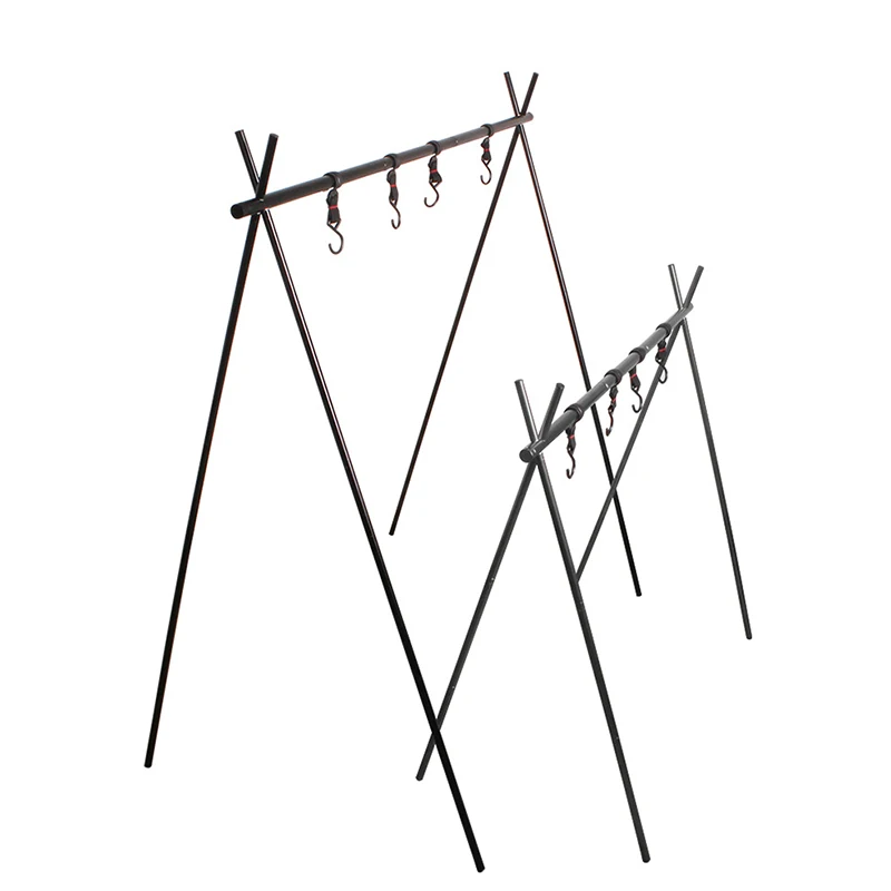 Outdoor Cookware Hanging Rack Aluminum Alloy Foldable Camping Drying