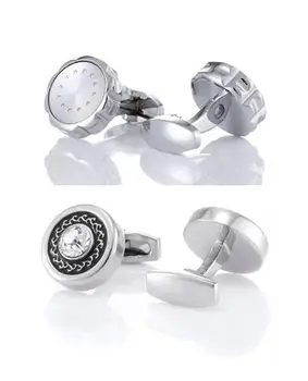 

10pairs/lot Vintage Silver Round Engrave Pattern Cufflinks Retro Business Style Cuff Links Men's Jewelry Accessory Wholesale