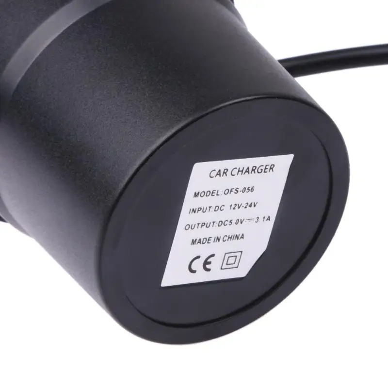 Usb порты автомобильного прикуривателя разъем питания зарядное устройство адаптер Зарядка двух телефонов или планшетов одновременно практичный 12-24 в двойной