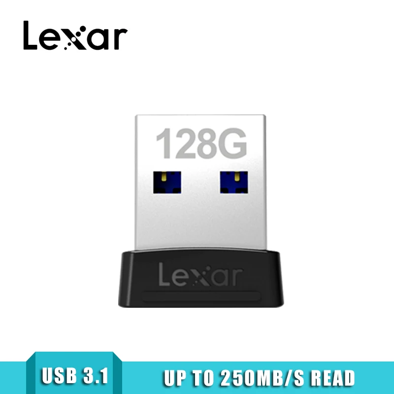 Lexar USB флеш-накопитель S47 USB 3,0 128 ГБ максимальная скорость чтения 250 МБ/с./с мини u-диск Флешка 32 Гб 64 Гб карта памяти