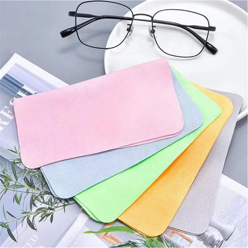 Description Picture 2 of item1/3/5Pcs Colorful Cleaner Clean Glasses Lens Cloth Wipes For Sunglasses Microfiber Eyeglasses Cleaning Cloth For Camera Fiber