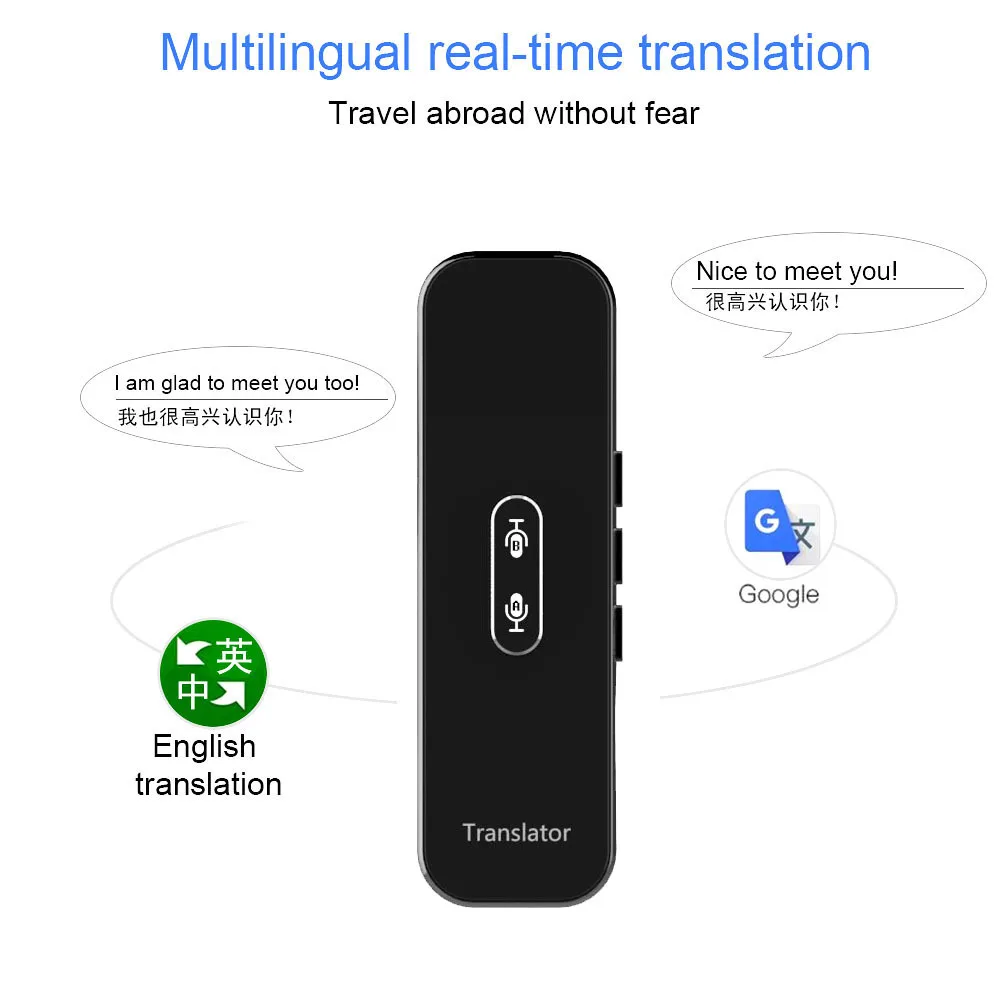 G6X Bluetooth-compatible Translation Smart Online Support for In 70 Languages Voice Translator Multi-Languages | Электроника