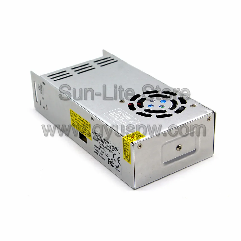 DC блок питания 24V 12.5A 300w светодиодный трансформатор драйвера AC110V 220V к DC24V адаптер питания для полосы освещения принтера CNC CCTV