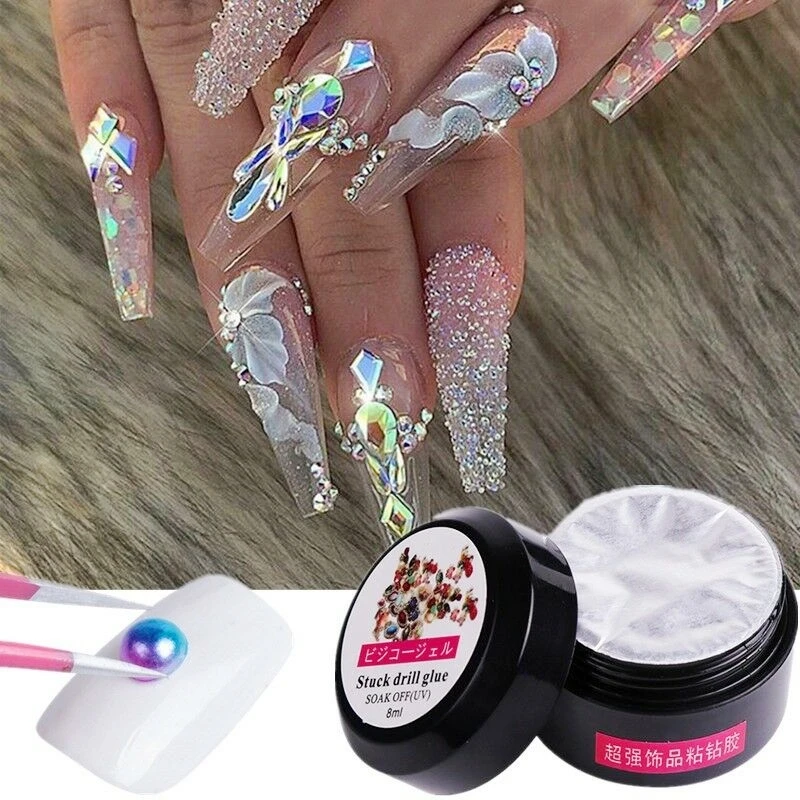 Rhinestone nails gaswloft