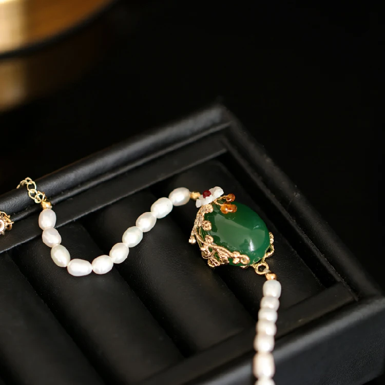 GLSEEVO натуральный пресноводный жемчуг браслет для женщин свадебные подарки на день рождения браслет из натурального агаоа ювелирные изделия GB0178