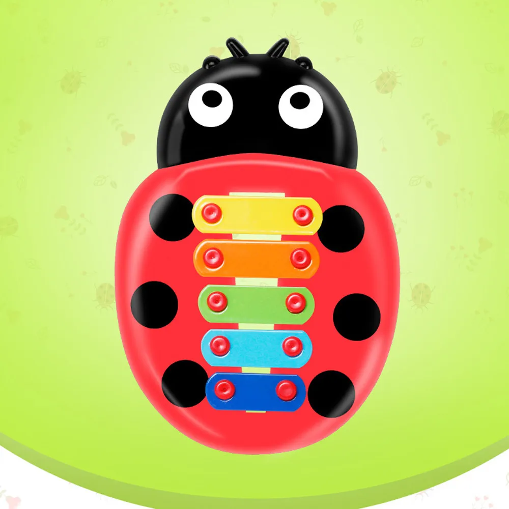 Colorful Ladybird Baby Kid 8-note Xylophone Musical Toys Wisdom Development Kids Musical Instruments Toys For Children Holiday