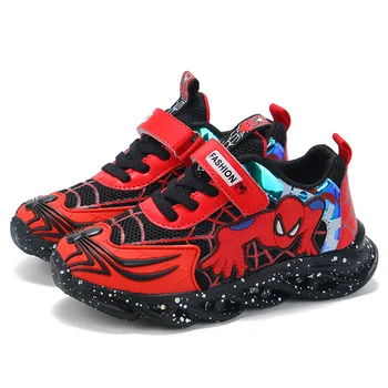 

Led Luminous Spiderman Kids Shoes For Boys Girls Light Children Luminous Baby Sneakers Mesh Sport Boy Girl Light Shoes Led Shoes