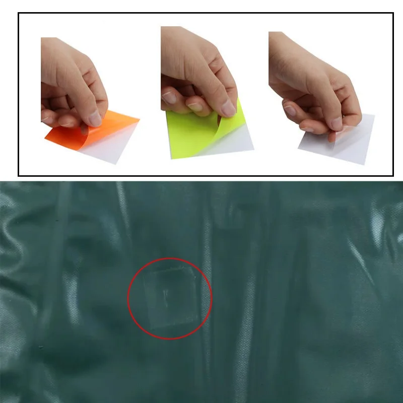 

5pcs/set Tent Repair Paste Sticker Swimming Ring Repair Glue Material:TPU Waterproof TPU Pressure Adhesive Repair Patch