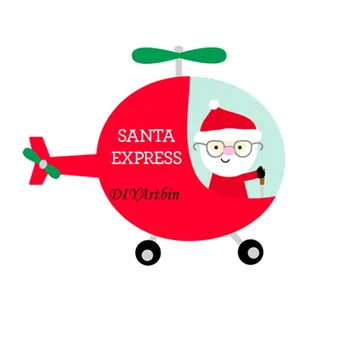 

Helicopter Santa Claus Metal Cutting Dies For Card Making Die Cuts For Paper Crafting Scrapbooklayout