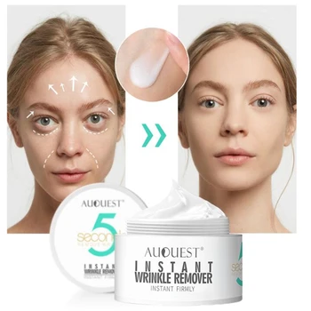 

AuQuest Peptide Wrinkle Cream Anti Aging 5 Seconds Remove Puffy Eyes Moisture Firm Skin Lifting Moisturizng Smoothing Skin Care