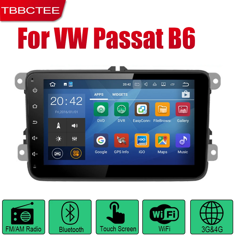 TBBCTEE автомобильная система Android 1080P ips lcd экран для Volkswagen VW Passat B6 2005~ 2010 автомобильный Радио плеер gps навигация AUX DVD