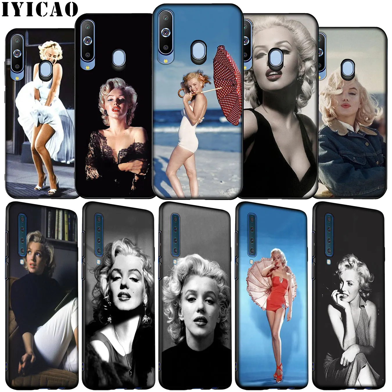 Мягкий силиконовый чехол IYICAO Мэрилин Монро для Samsung Galaxy A70 A50 A60 A40 A30 A20 A10 M10 M20 M30 M40