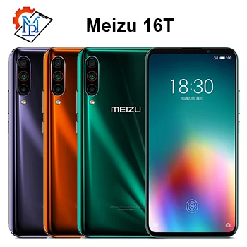 Meizu 16T мобильный телефон, 6,5 дюймов, 6 ГБ ОЗУ, 128 Гб ПЗУ, Восьмиядерный процессор Snapdragon 855, Android 9,0, тройная камера, 4500 мАч, Samrtphone