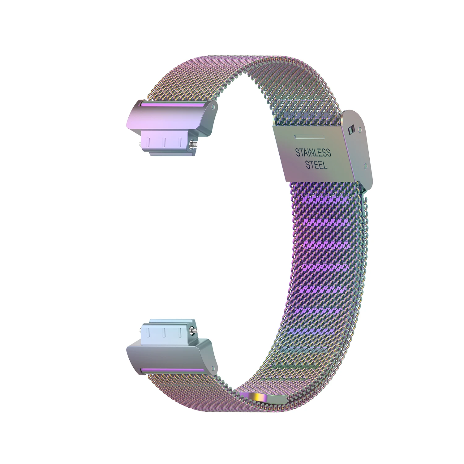 Стиль из нержавеющей стали сетка сменный ремешок для Fitbit Inspire/Inspire HR/ACE2 умный ремень браслет - Цвет: color