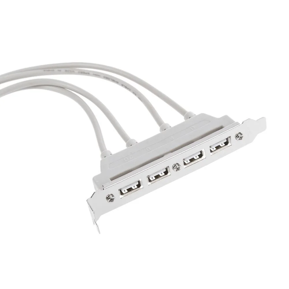 USB 2 0 4 Порты и разъёмы сзади Панель кронштейн pci двойной 9 контактный разъем