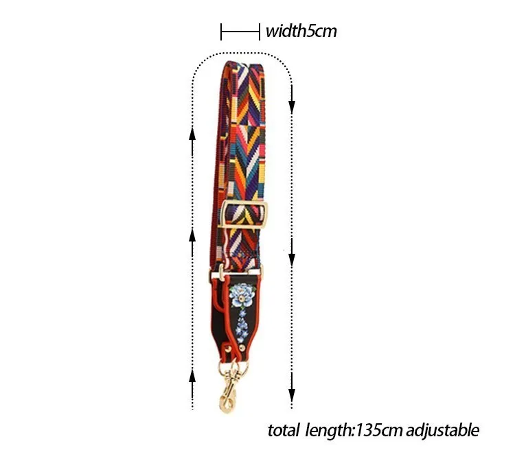BAMADER холщовая Женская мода цветной плечевой ремень дамская сумочка аксессуары регулируемый съемный широкий плечевой ремень горячая распродажа