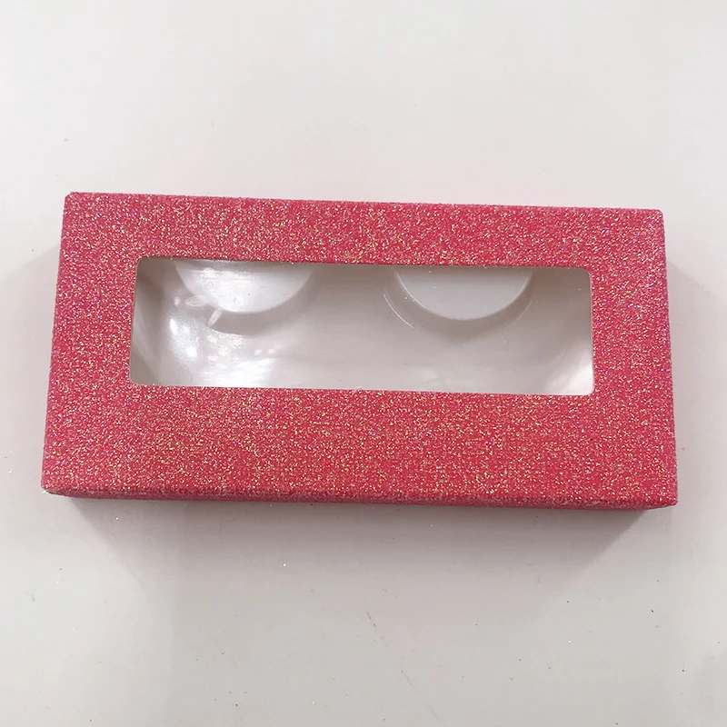 Рождественские Ресницы Коробка FedEx DHL подходят 3D норковые ресницы - Цвет: Glitter Pink