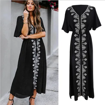 

2020 New Polyester Ladies Beach Wear Women Swimsuit Cover Up Swimwear Bathing Suits Summer Mini Dress Loose Solid Pareo Cover Up