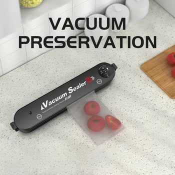 

Vacuum Food Sealer 220V/110V Automatic Commercial Household Food Vacuum Sealer Packaging Machine Include 15Pcs Bags