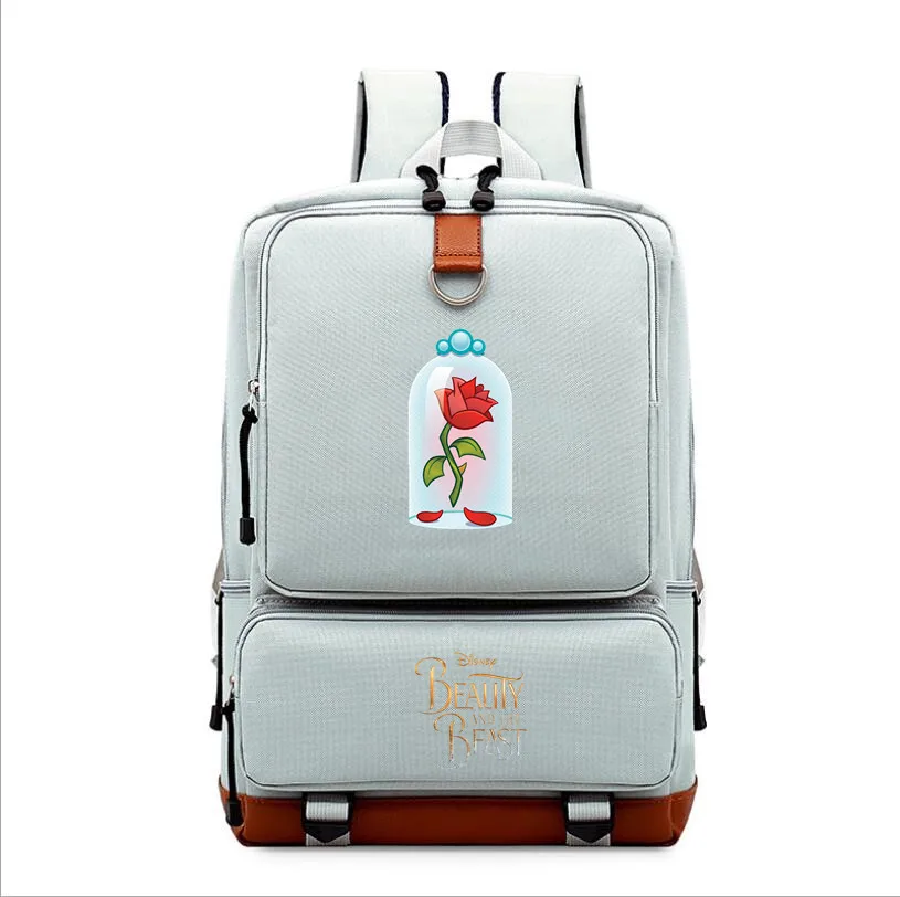 Детская Красавица и Чудовище mochila Печать Рюкзак для подростков школьная сумка дорожная сумка для ноутбука рюкзак