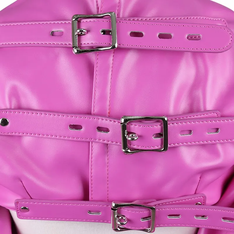 Leather Reverse Back Bondage Backpack 6