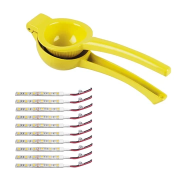 

Metal Lemon and Orange Fruit Press Juicer Yellow with 10Pcs 10cm Waterproof Warm White 5050 Led Strip Lights Dc 12V Caravan Boat
