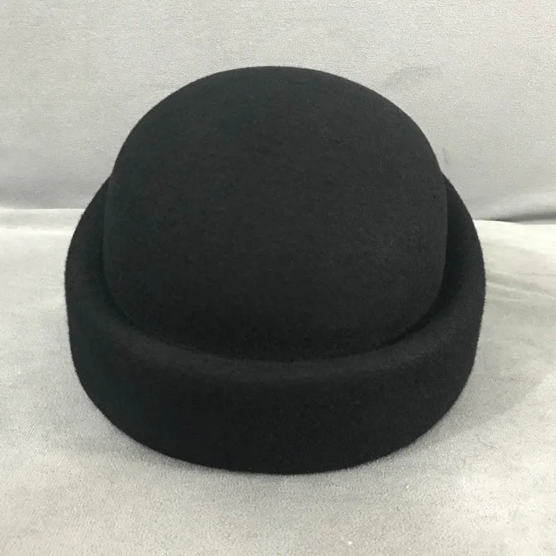 7342 Womens Wool Felt French Berets Bowler Hat Artist Boina Bowknot Cap F FADVES Womens Wool Felt French Berets Bowler Hat Artist  main image 4