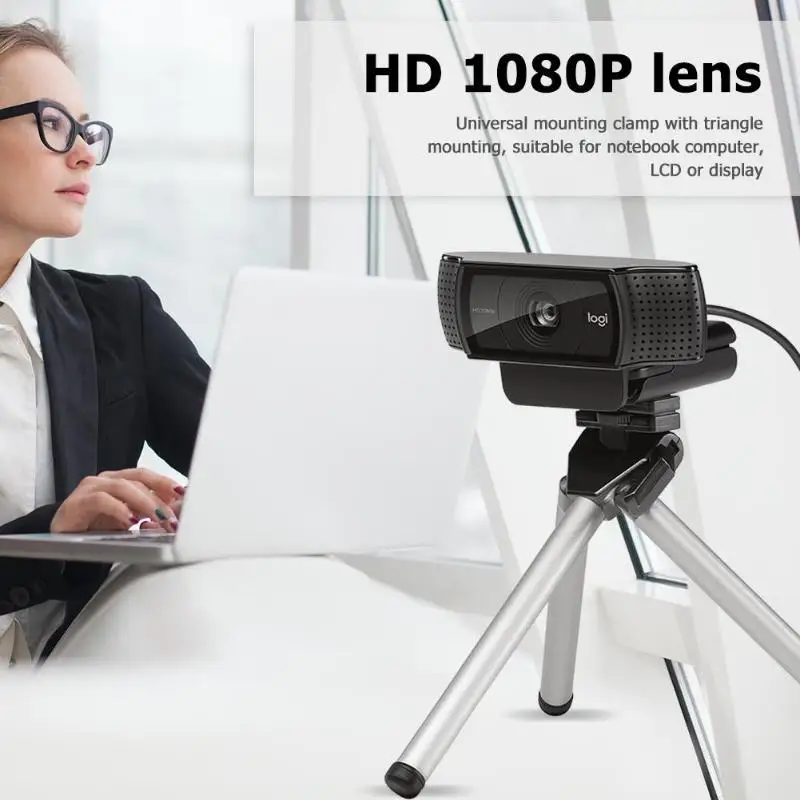 

Logitech C920 Widescreen Auto-Focus HD 1080P Built-in Microphone USB Webcam