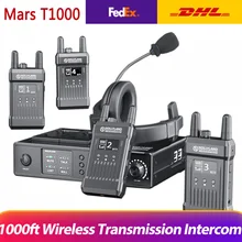 Hollyland Mars 1000T 1000ft Беспроводная передача домофон полнодуплексная Беспроводная связь Talkback