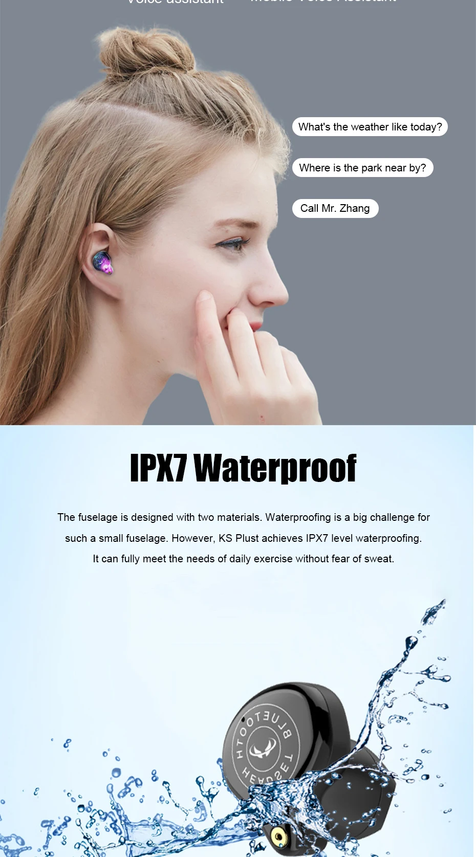 V5.0 Bluetooth наушники беспроводные наушники 8D стерео Спортивные Беспроводные наушники мини наушники гарнитура с микрофоном 3600 мАч Внешний аккумулятор