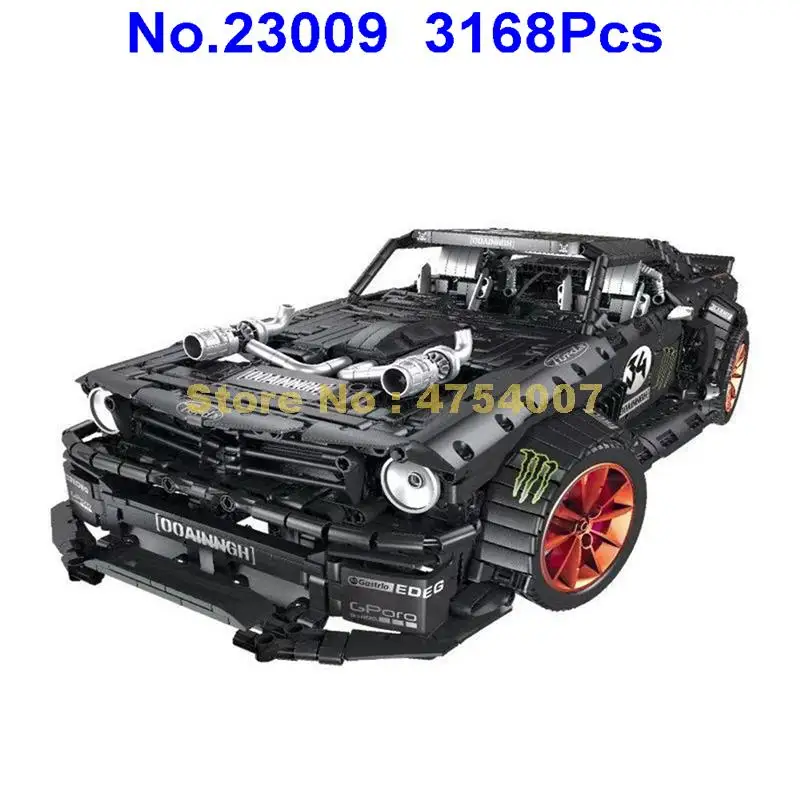 

23009 3168pcs technic car moc-16915 mustang hoonicorn car building blocks Toy