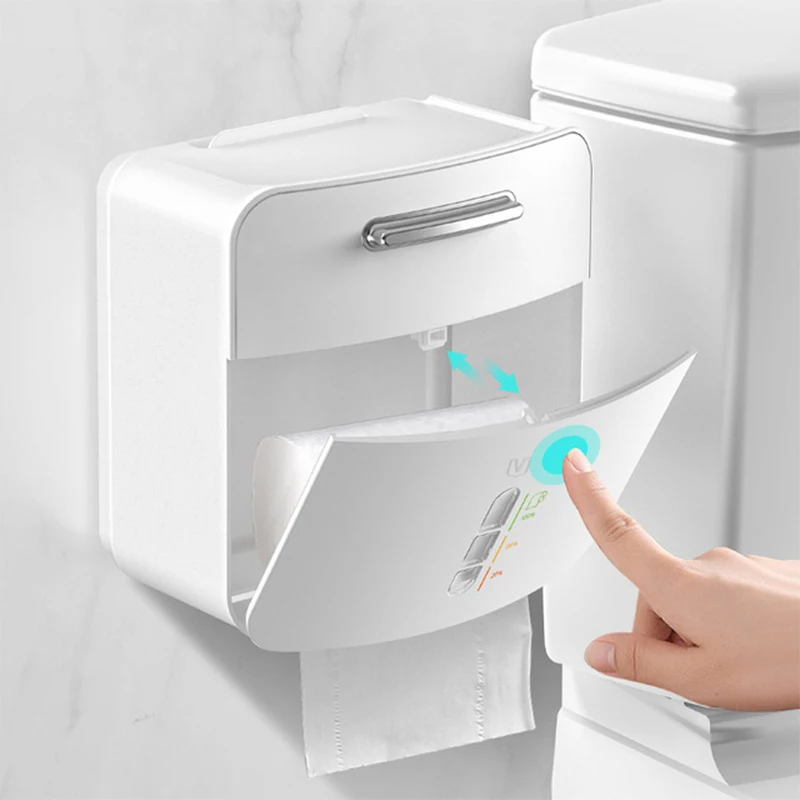 Paper Towel Dispenser Waterproof Wall Mount Storage Shelf Rack Paper Storage Box Toilet Holder Bathroom Product toilet paper holder tissue box tissue dispenser paper towel rack wet tissue storage box tissue storage box bathroom organizer shelf