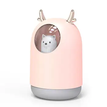 

300ml Usb Home Cute Bear Mini Humidifier Cute Pet Ultrasonic Oil Cool Household Aromatherapy Diffuser Mist Appliances Air