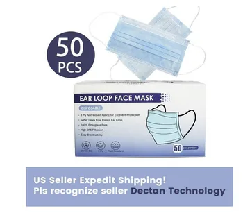 

Faceshield 50pc Disposable Facemask Face Maskswashable And Reusable Cotton Scarf Mascarillas Bandana Faceshields 3ply Ear Loop