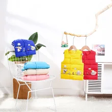 Детский хлопковый жилет на пуху детский осенне-зимний теплый хлопковый жилет г. Новая стильная тонкая хлопковая одежда для мальчиков и девочек