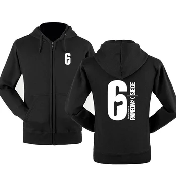 

Rainbow six siege Sweatshirt Hoodies Men Hoody Spring Autumn Fleece Cotton Zipper Jacket Hoodie Hip Hop Harajuku Male Clothing