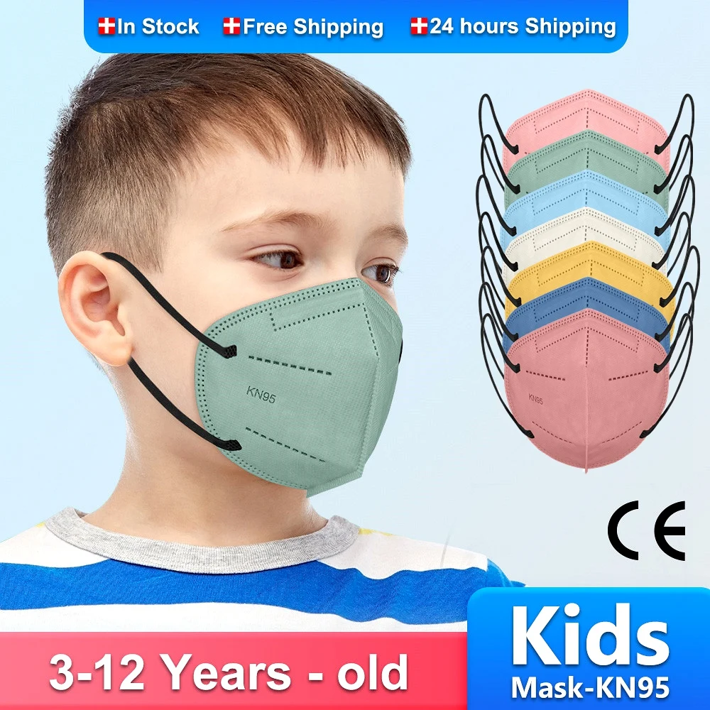 

FPP2 Mask Children Morandi Child KN95 Face Masks 5 Layers Mascarillas FPP2 Niños 3-12 Years FFP2Mask Kids Masque FP2 Enfant