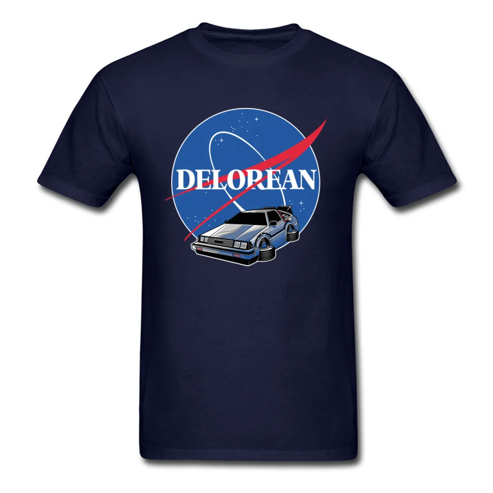 DELOREAN_SPACE_10602 T Shirts 2018 Fashion Short Sleeve comfortable Pure Cotton O Neck Men Tops Shirts Top T-shirts NEW YEAR DAY DELOREAN_SPACE_10602 navy