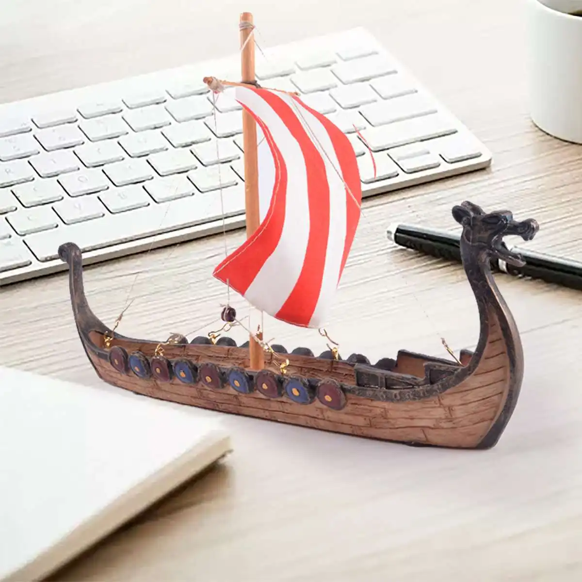 Viking longship dragon boat ornaments Carved resin craft home decorations vikings ships sailing model toy gifts pirate boat Viking longship dragon boat ornaments Carved resin craft home decorations vikings ships sailing model toy gifts pirate boat