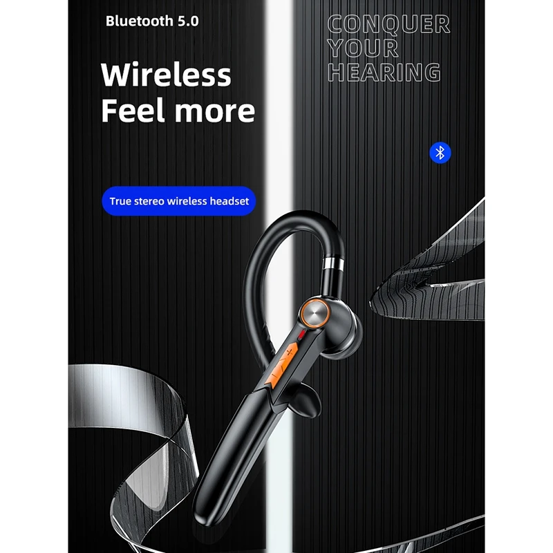ME 100 Bluetooth Wireless Headset Both Ears 5 0 Bluetooth Sports Headset