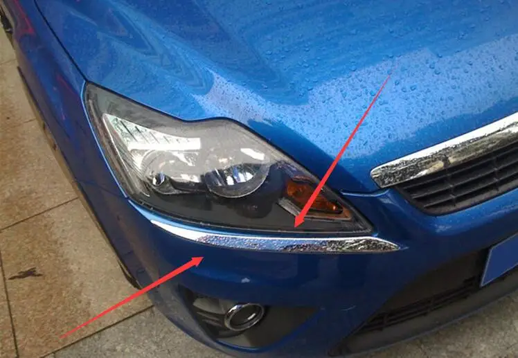 Хромированная накладка на переднюю фару для Ford Focus 2 2009 2010 2011 ABS шт. | Автомобили и