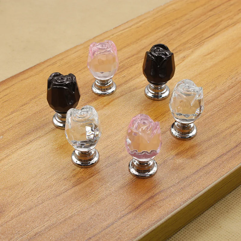 20mm Crystal Handle Single Hole Diamond Glass Drawer K9 Transparent Door Knobs | Обустройство дома