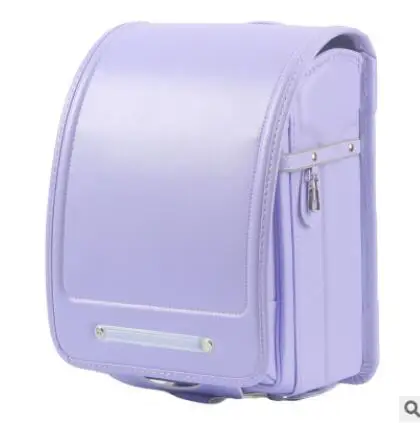 Высококачественная ортопедическая школьная сумка, Детский рюкзак из искусственной кожи для мальчиков и девочек, детская металлическая сумка на застежке, японская Студенческая школьная сумка Randoseru - Цвет: as picture